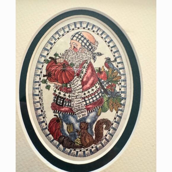 Four Seasons Santa Folk Art Print by Sue Winton-Plett - Picture 9 of 10